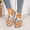 Silver, variant on ATENAR Women Sandals Slide Casual Sandals for Women Summer Shoes Women White 10