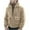 Khaki, variant on IYTR Mens Winter Jacket Zipper Turndown Collar Solid Color Fashion Pullover Bottom Knit Sweater Coat with Pocket Long Sleeve Jacket Khaki XL