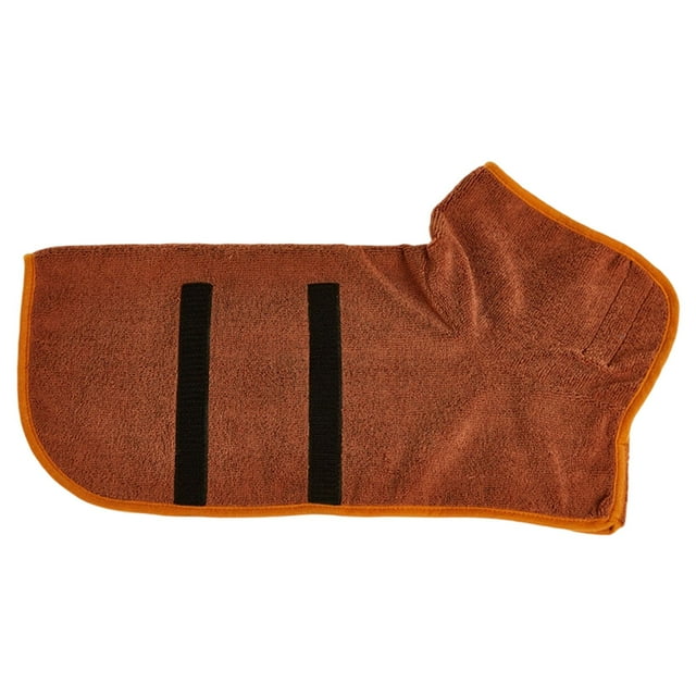 Dog Bath Robe, 26.4 inch Dog Robe, Dog Towel Robe, Quick-drying Design, Super Absorbent, for After Bath, Dog Bath Supplies, Coffee, M