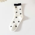 thumbnail image 2 of ZHENHONG Stockings for Women Women's Flowers Socks Cute Printing Short Socks Ankle Socks For Athletic Comfortable Gifts For Women, 2 of 9