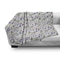 thumbnail image 3 of Thistle Soft Flannel Fleece Throw Blanket, Hand-Drawn Watercolor Style Summer Wildflowers Pattern as Cornflower and Thistle, Cozy Plush for Indoor and Outdoor Use, 70" x 90", Multicolor, by Ambesonne, 3 of 6