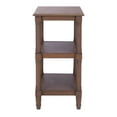 thumbnail image 3 of SAFAVIEH Cassie Amish Style Brown Rectangle Wood End Table (19.8 in. W x 15 in. D x 30 in. H), 3 of 9