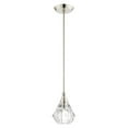 thumbnail image 2 of 47071-46-Livex Lighting-Brussels - 1 Light Pendant-17 Inches Tall and 7 Inches Wide-Black Chrome Finish    -Traditional Installation, 2 of 2