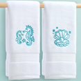 thumbnail image 1 of wonima01 White Towels for Bathroom, Hand Towels Set of 2 (Large 16"x30") - 100% Cotton | Quick Dry | 500GSM | Soft | Absorbent, Hand Towels for Bathroom, 1 of 1