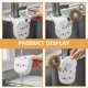 thumbnail image 3 of 2pcs Kitchen Sink Shelf Sponge Drain Rack Holder Hanging Basket Storage Kitchen Organizer, 3 of 4