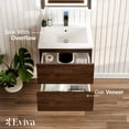 thumbnail image 3 of Eviva Joyous 24 inch Rosewood Wall Mount Bathroom Vanity, 3 of 5