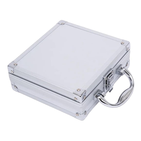 Estuche para herramientas de aleación de aluminio, gran capacidad, con cerradura, multiusos, organizador, caja de almacenamiento para viajes, hogar,
