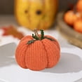 thumbnail image 7 of Fall Decorative Throw Pillow, Pumpkin Shaped Accent Cushion, Seasonal Home Decor for Sofa Office, Holiday Decorating Accessory(Orange), 7 of 7