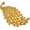 Golden Topaz, variant on Vitage Style Crystal Large Peacock Feather Pin Brooch