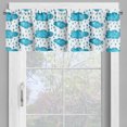 thumbnail image 2 of Ambesonne Blue and White Window Valance, Raining Clouds, 54" X 12", Blue and White, 2 of 5