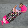 thumbnail image 5 of Happy Nappers: Pillow & Sleepy Sack: Large - Neil The Pink Narwhal - 66x30", 2-In-1: Plush Animal Opens To Sleeping Bag, Soft Play Character, Kids 7+, 5 of 7
