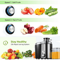 Juicer, Upgraded Juicer Machine for Fruits and Vegetables with 3'' Wide