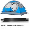thumbnail image 4 of Tent Pole, 4.48M Fiberglass Camping Tent Poles Replacement Outdoor Support Rods Awning Frames Kit, 4 of 8