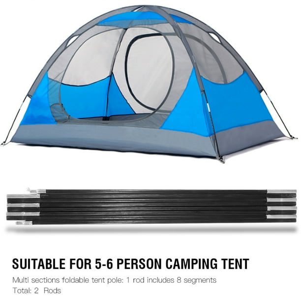 Kit De Rechange Poteaux Tente Camping Poteau De Tente De Camping, 2PCS 4.48M Fibre De Verre Légère Multi-Sections Tiges De Support Extérieures Kit De Cadres D'auvent Pour Tente De Camping Auvent, Tige Kit De Rechange Poteaux Tente Camping Poteau De Tente De Camping, 2PCS 4.48M Fibre De Verre Légère Multi-Sections Tiges De Support Extérieures Kit De Cadres D'auvent Pour Tente De Camping Auvent, Tige