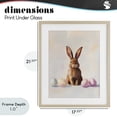 thumbnail image 4 of Stupell Industries Traditional Easter Bunny with Pastel Eggs Birch Framed Print Under Glass, 17 x 21, by The Prints Vibe, 4 of 8