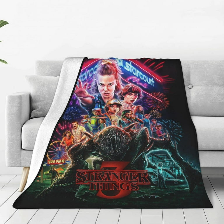 Cartoon Air Conditioning Blanket Stranger Things Blanket Warm And Comfortable Flannel Blanket Sofa Bed Decorative Blanket Walmart
