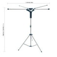 Miumaeov Portable Tripod Clothes Drying Rack Metal Laundry Coat Hanger Foldable Stand Adjustable