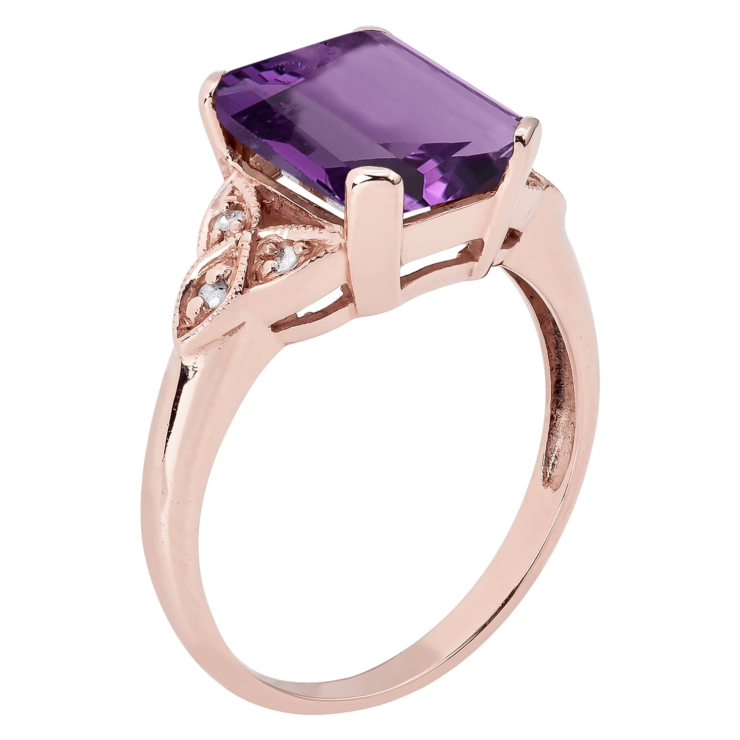 Rose Gold Amethyst Ring | Braverman Jewelry