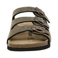 thumbnail image 4 of Cushionaire Lela Cork Footbed Sandal for Women - Triple Band Slide Sandal with Genuine Suede Insoles and +Comfort, 4 of 5