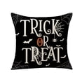 thumbnail image 4 of fundas de almohada de calabaza de Halloween, 18 x 18 pulgadas, decoración de granja de truco o trato, funda de almohada decorativa de Halloween del 31 de octubre, 4 of 6