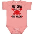 thumbnail image 3 of Inktastic Oma Loves Me Grandson Boys or Girls Baby Bodysuit, 3 of 5