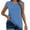 Sky Blue, variant on MIXUE Womens Summer Tops Solid Color Round Neck Sleeveless Casual Pullover T-shirts Sportwear,Red,XXL