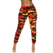 VIP JEANS Cute Cargo Mid Waisted Jogger Skinny Drawstring White Pocket Size M 5,7