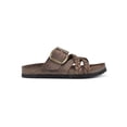 thumbnail image 2 of White Mountain Womens Healing Nubuck Slip On Footbed Sandals, 2 of 3