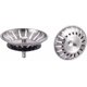 thumbnail image 1 of Stainless Steel Kitchen Sink Stopper (Set of 2) - Universal Kitchen Sink Filter (Dia: 80MM), Sink Drain with 18 Slots, 1 of 3
