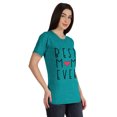 thumbnail image 2 of Inkmeso Best Mom Ever Graphic Tshirt Short Sleeve Women Cotton Tee Casual, 2 of 8