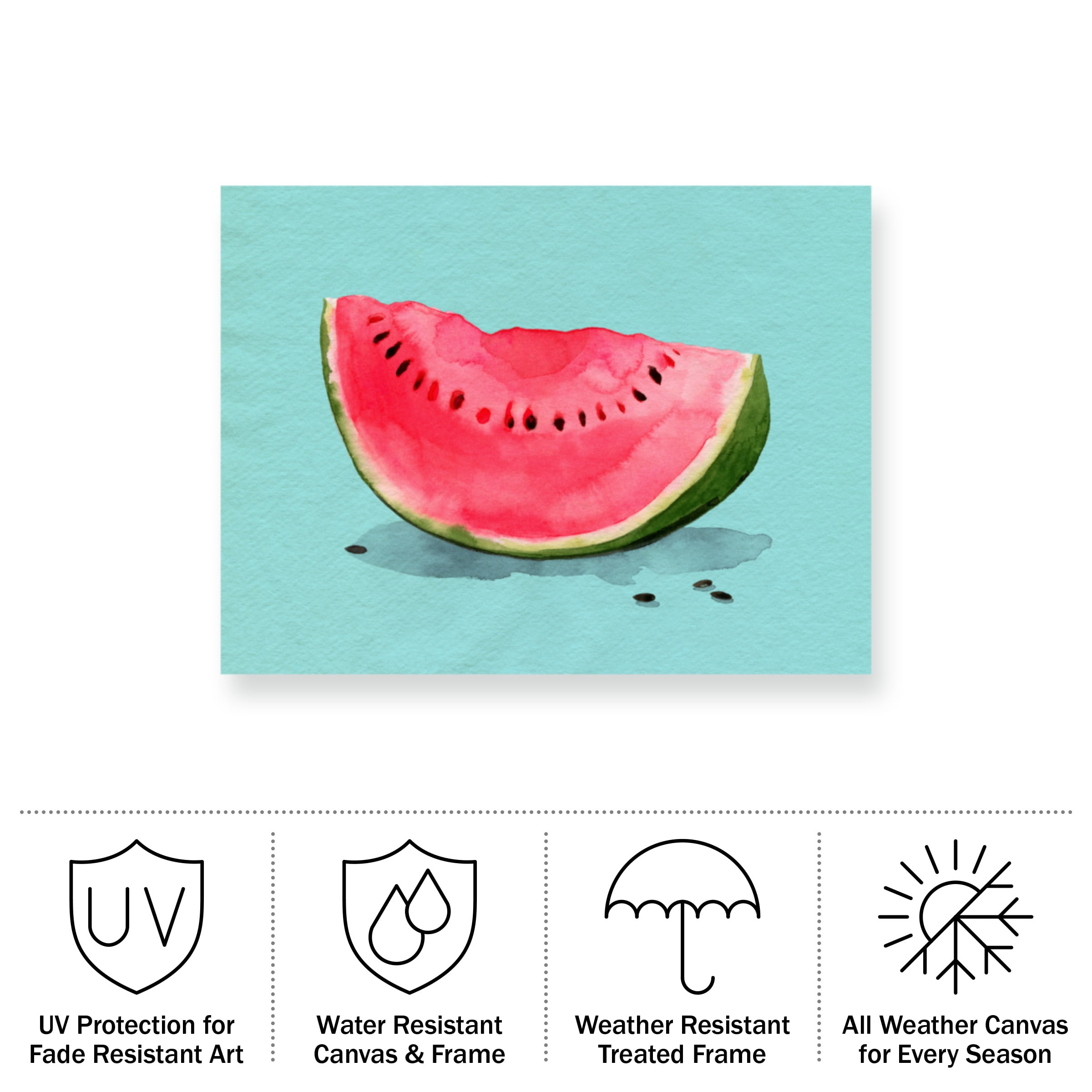 Grace Popp 'Summer Watermelon I' Outdoor All-Weather Wall Decor