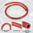 thumbnail image 5 of Unique Bargains Silicone Vacuum Tubing Hose Line Automotive Vacuum Hose Engine Air Intake Red ID 10mm 3.28ft Length, 5 of 6