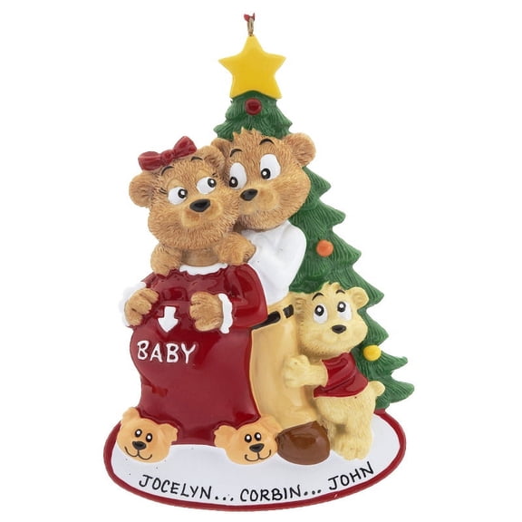 Expecting Family Personalized Christmas Ornament , Expecting Christmas Ornament, Christmas Decoration for Tree, Christmas Tree Ornament
