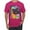 Fuschia, variant on Funny Neon Pug | Dean Russo Art Animal Lover Men's T-Shirt, Charcoal, XX-Large
