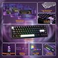 thumbnail image 3 of ATTACK SHARK X65 HE Wired Rapid Trigger Magnetic Switch 65% Mechanical Gaming Keyboard and R1 Mouse Combo,8KHZ Polling Rate,2.4Ghz Wireless/USB C/BT Lightweight Mice,18K DPI for Esport Gamer, 3 of 10