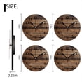thumbnail image 2 of Battery Operated Analog Wall Clocks Non-Ticking Silent Modern Clock Decorative for Home,Office-Aged Wood Planks(14inch), 2 of 4