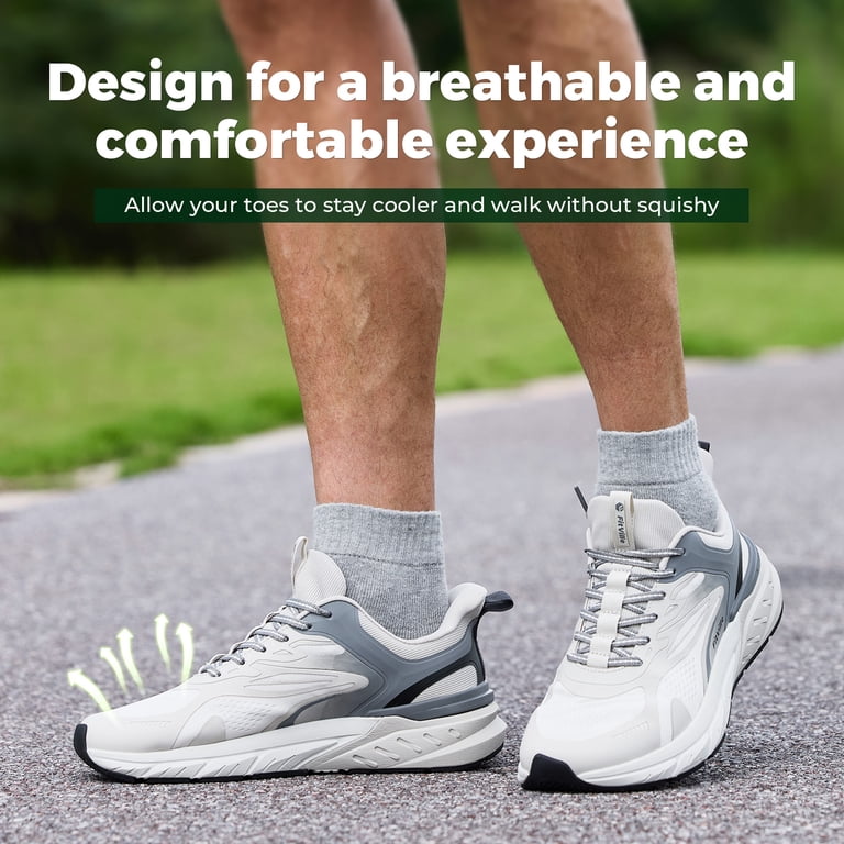 FitVille Comfortable Wide Walking Shoes for Men, Lightweight  display picture 2
