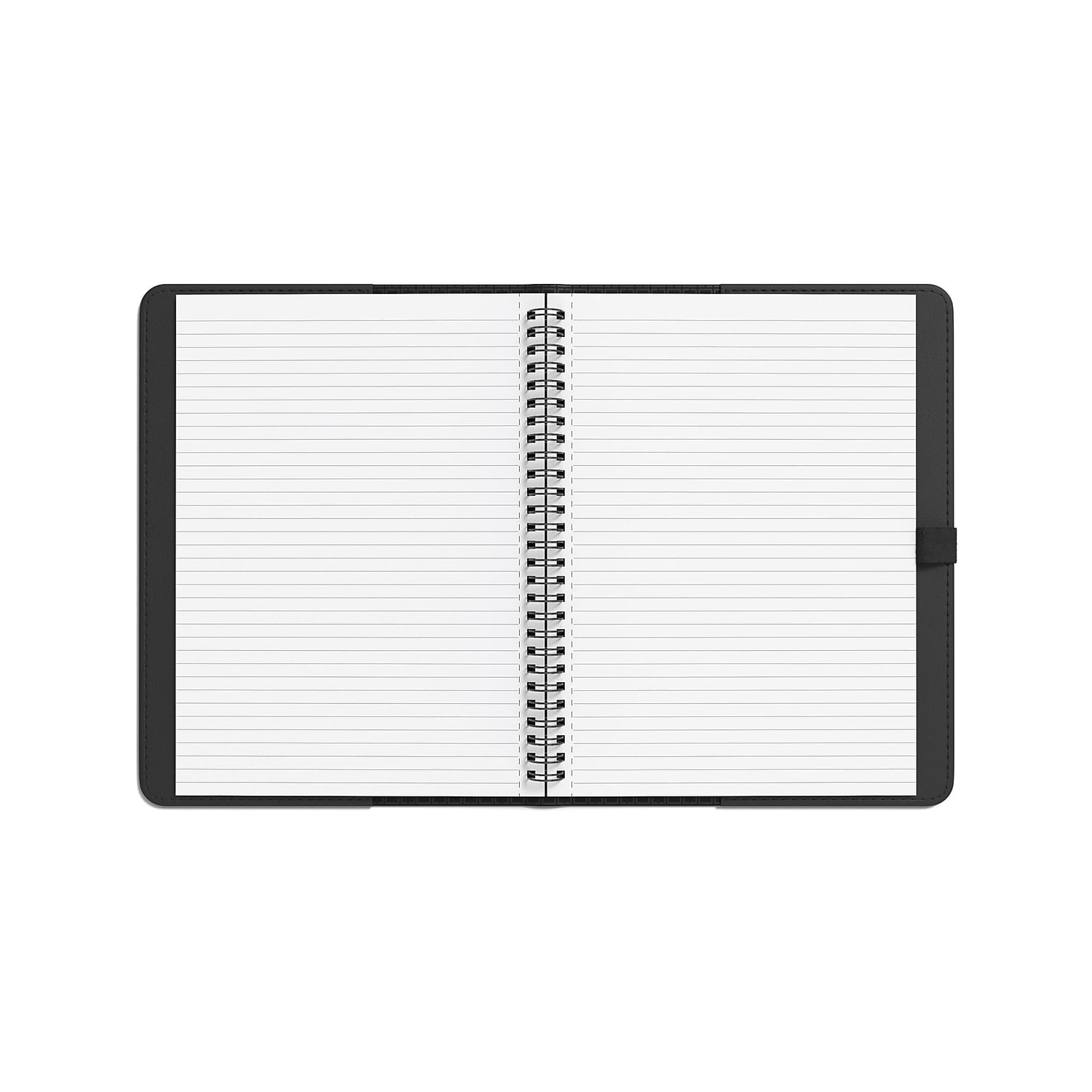 Staples TRU RED Medium Folio Soft Cover Ruled Notebook Blk TR54993