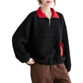 thumbnail image 1 of Sudadera suelta para mujer Sudaderas con capucha casuales de cuello alto acolchado cálido Abanopi Sudadera de mujer, 1 of 7