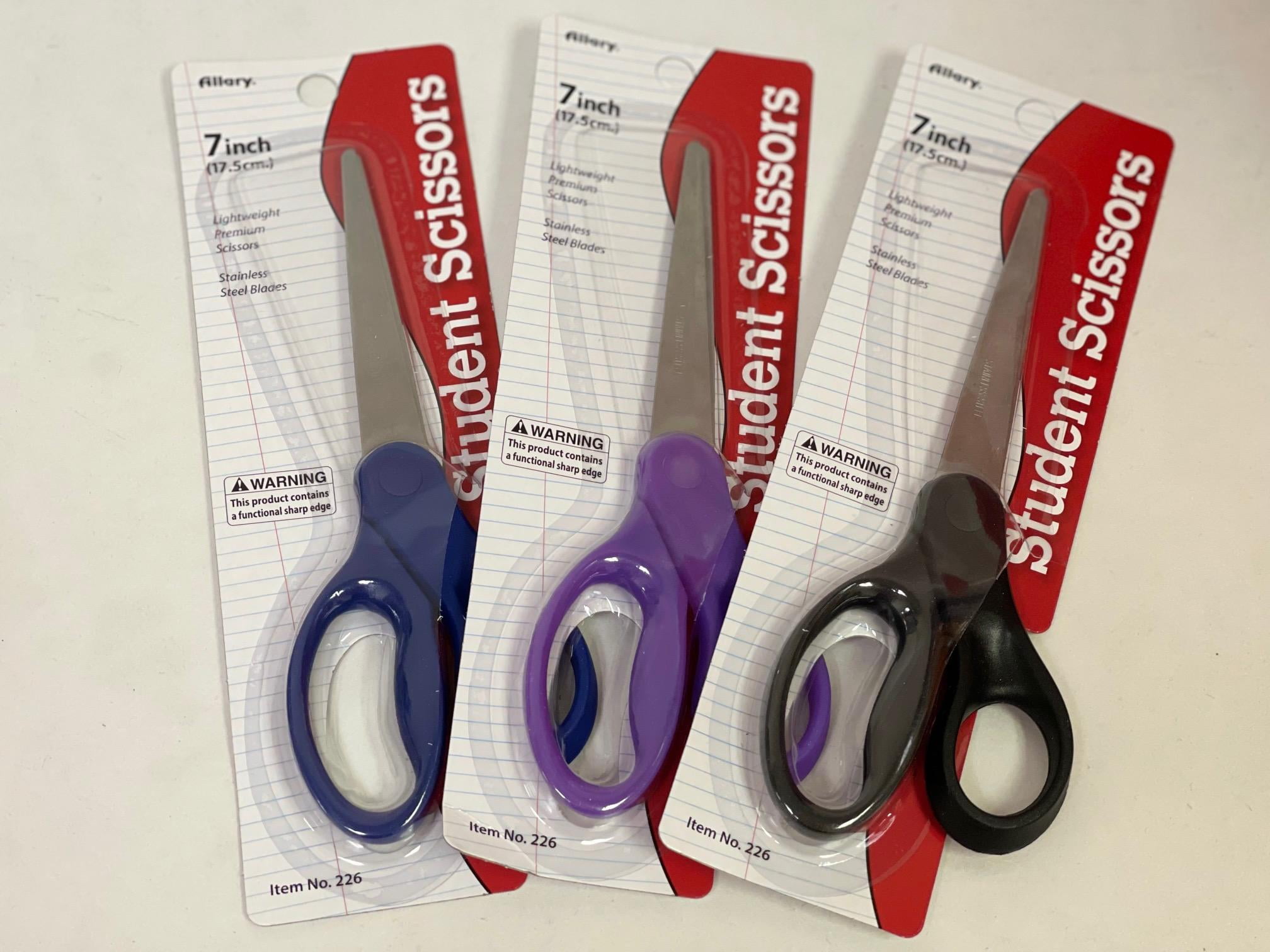 Allary Student Scissors/ 7 Inch; Lot of 3 Pairs