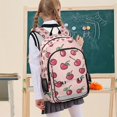thumbnail image 7 of FORMRS Unisex School Backpack 17" Student Travel Bag with Laptop Compartment, Cherries Pattern, 7 of 7