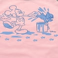 thumbnail image 3 of Disney - Mickey Mouse & Puppy Paint Prints - Toddler & Youth Girls Raglan Graphic T-Shirt, 3 of 5