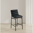 thumbnail image 4 of Meridian Furniture Vegan Leather Bar Stool, Black, 4 of 7