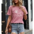 thumbnail image 2 of Dandelion Graphic T Shirt Women Wildflower Just Breathe Vintage Tees Top Funny Summer Short Sleeve Casual Shirts, 2 of 3