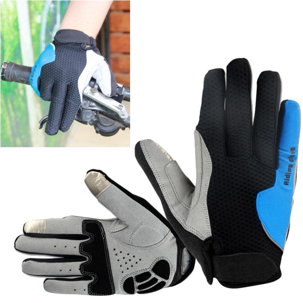LYUMO 1Pair Unisex Bicycle Riding Gloves Winter Warm Full Fingers Wearresistant Windproof Touch