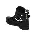 thumbnail image 3 of New Women Machi Foxter-2 Leatherette Almond Toe Strappy Cut Out Ankle Boot, 3 of 6