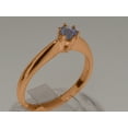 thumbnail image 2 of LBG British Made 9k Rose Gold Natural Tanzanite Womens Engagement Ring - 33 size options - Size 9.5, 2 of 7