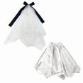thumbnail image 2 of Eolstice Porch Goose Wedding Outfit Set, Bowknot White Lace Dress Figurine Clothes, Rustic Romantic Summer Bridal Farmhouse Porch Goose Decor Accessories,White, 2 of 8