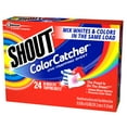 Shout Color Catcher, Laundry DyeTrapping Sheets, 24 Sheets