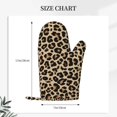 thumbnail image 2 of Cauagu Leopard Print-1 Print Oven Mitts 2 Piece Set,BBQ Gloves Grilling Gloves Kitchen Silicone Oven Gloves Heat Resistant Oven Mitts for Barbecue Cooking & Baking, 2 of 6
